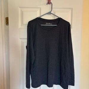 Eddie Bauer Dark Gray Cotton Shirt